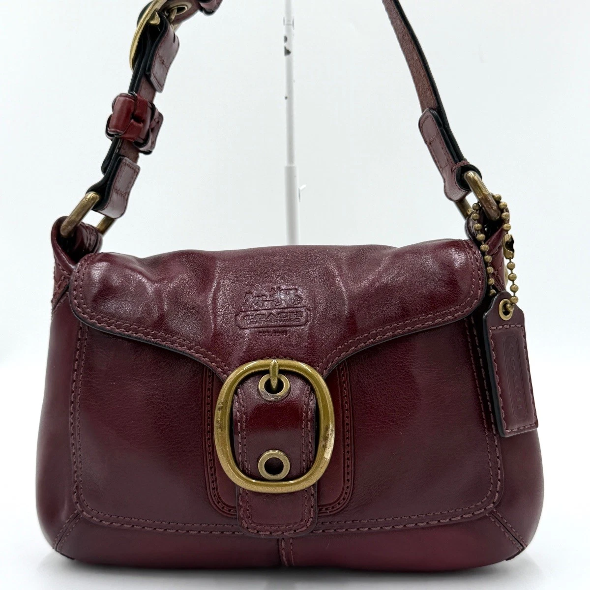 Coach 11427 Bleecker Legacy Shoulder Bag Flap Tattersall Vintage