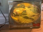 Vtg 1960s Budweiser Beer Lighted Bubble Sign Pheasants Cock & Hen Birds 3D WORKS