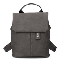 Zwei Mademoiselle.M MR45 Daypack Rucksack Rucksack Nubuk - Stone Dunkelgrau Neu