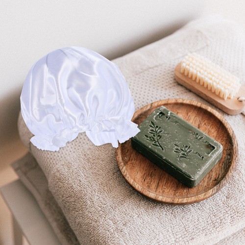 2pcs High-stretch Single-layer Satin Sleep Caps Hair Adult Sleep Caps - Bild 10 von 12