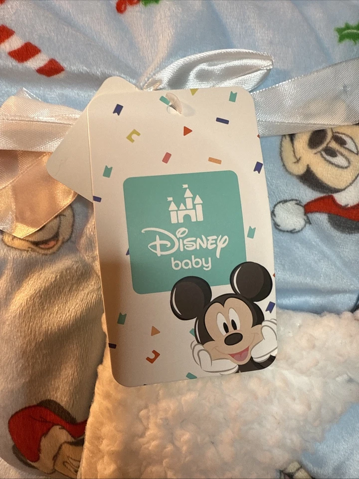 Disney Baby мальчика Рождество флис Микки Маус Baby одеяло 30 x 40» совершенно новый - Изображение 2 из 4