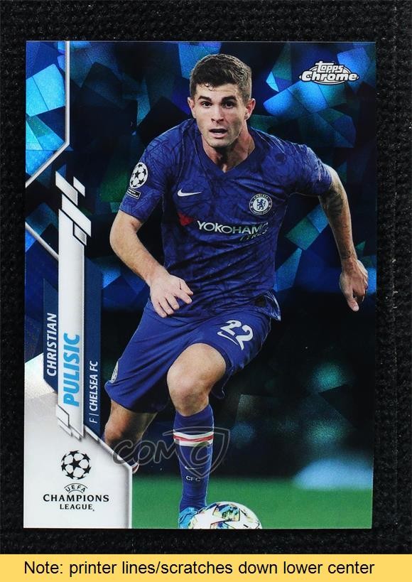 2019 Topps Chrome UEFA Champions League Sapphire Christian Pulisic #47 READ 4l3