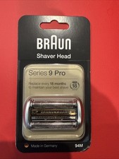 Braun Series 9 Pro Cassette 94M Replacement Shaver Head Silver
