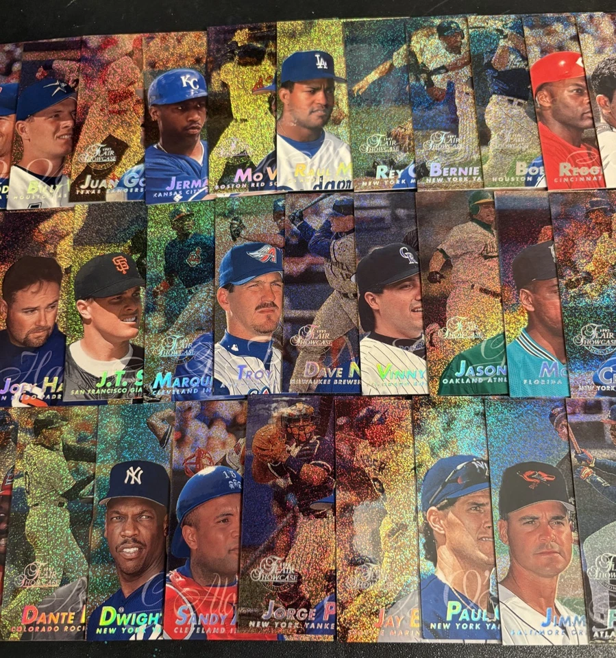1997 Flair Showcase Row 0 cards x38pcs NO DUPES! Set Builders Dream MLB Baseball Foto 3 de 4