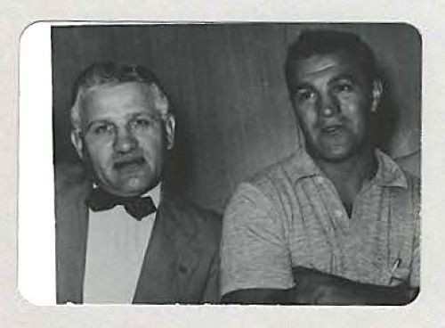 Rocky Marciano & Al Wolgast 1955 Original Box Foto, Vince Handley Sammlung - Bild 1 von 3