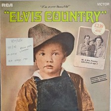 Elvis Presley Elvis Country Vinyl Record LP VG+/VG+ SF8172 1971