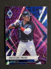 2021 Panini Chronicles Phoenix- Cristian Pache Purple Velocity Rookie RC #23