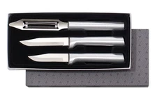 Cutlery 3-Piece Basics Knife Gift Set, Silver Handles