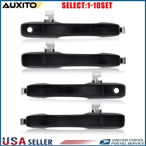 Black Exterior Door Handle For 2002-2006 Honda CR-V EX LX Front Rear 4-40X