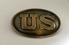 US Cartridge Box Plate Solid Brass 1839-1874 Reproduction Never Used