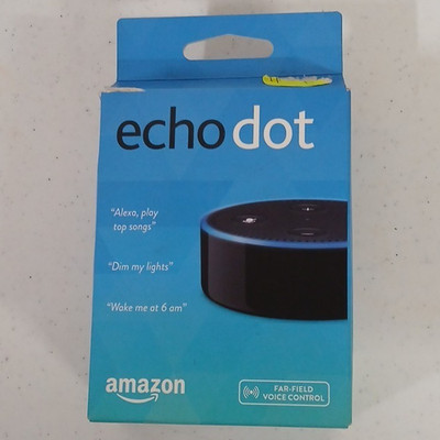 Amazon Echo Dot Black Alexa Smart Speaker Far-Field BT/Wi-Fi 3.5mm