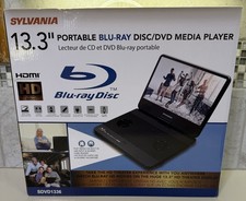 NEW Sylvania SDVD1336 Portable 13" Blu-ray Multi Media Player