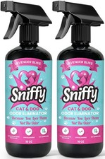 Sniffy Pet Odor Remover Spray 2 Pack 16oz Cat Litter Box  Dog Urine Neutralizer