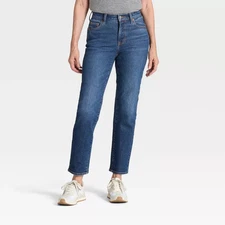 Women's Mid-Rise 80's Slim Straight Ankle Jeans - Universal Thread