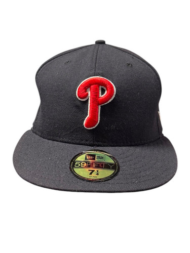 Philadelphia Phillies MLB Gorra de Béisbol Negra 59FIFTY 7.25” New Era NUEVA - Imagen 1 de 5