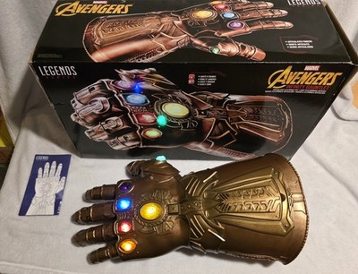 Avengers Infinity Gauntlet Glove Marvel Legends Hasbro W/ Lights And Sound
