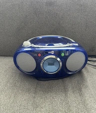 Nextplay CD Boombox Blue Model TB508 AM FM Radio Portable Stereo Player Tested