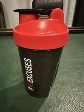 BlenderBottle Classic – 20 oz – "No Excuses" – Authentic Shaker Bottle – Used