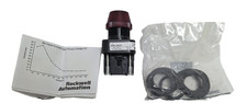 New Allen Bradley 800H-QRH2R Series H 30mm 12-130V Red Lens High Pilot Light Kit
