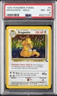 1999 POKEMON FOSSIL #4 DRAGONITE-HOLO PSA 8