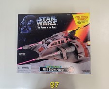 Vintage Star Wars Power of the Force Rebel Snowspeeder Electronic NIB
