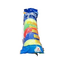 Juego de fregadoras de plástico multicolor para limpieza del hogar, paquete de 7