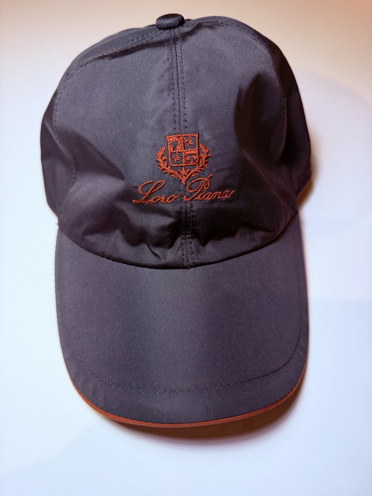 Loro Piana Brown Baseball Cap Solid Pattern Men's… - image 1