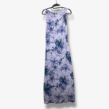 Vintage Tickets Floral Maxi Dress Womens 5/6 Purple Romantic Bohemian Summer