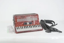 SofiaMari SM 3472 34 Piano 72 Bass Button Accordion Red Pearl DAMAGED