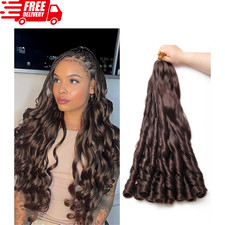 French Curl Braiding Hair 24Inch 8Packs French Curl Crochet Braids Short Curly