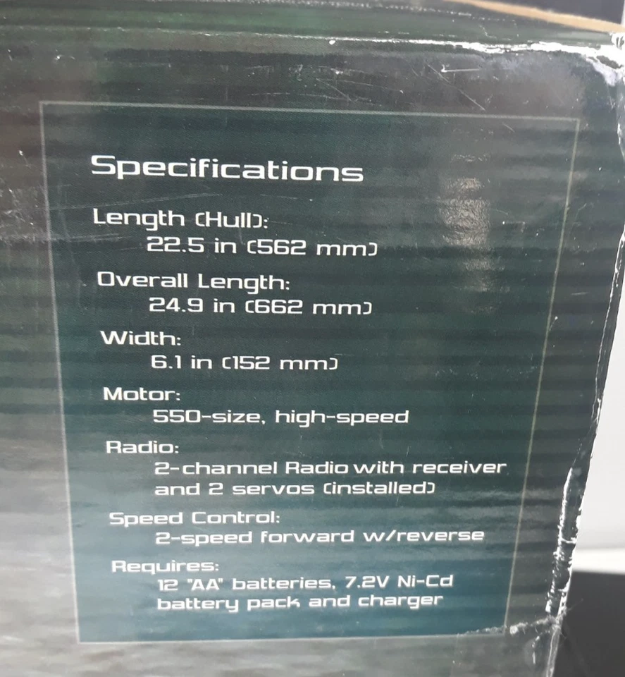 VINTAGE RARE ABC HOBBY R/C BOAT TYPHOON 562 DEEP-V - Image 2 of 4