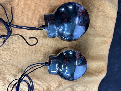 Harley Davidson FL Softail / Touring FRONT Flat Amber Lens TURNSIGNALS . - Picture 3 of 5