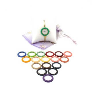 Gucci Interchangeable 5.75in Bezel Women's Wristwatch 18 Bezels #WB4087 2