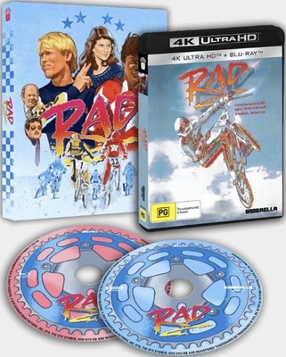 RAD (1986) 4K UHD Blu-Ray with slipcover NEW (Playable in USA)