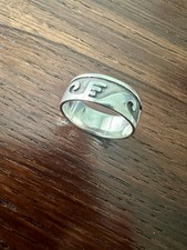 7mm Wave Band Ring Sterling Silver size 7