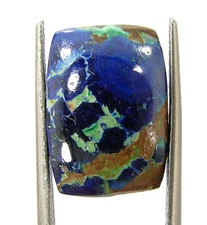 11.40 Ct Natural Blue Azurite Loose Gemstone Cabochon Wire Wrap Stone - 60311