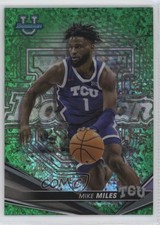 2022-23 Bowman U Best Green Mini-Diamond Refractor 50/99 Mike Miles Jr #84 10qe