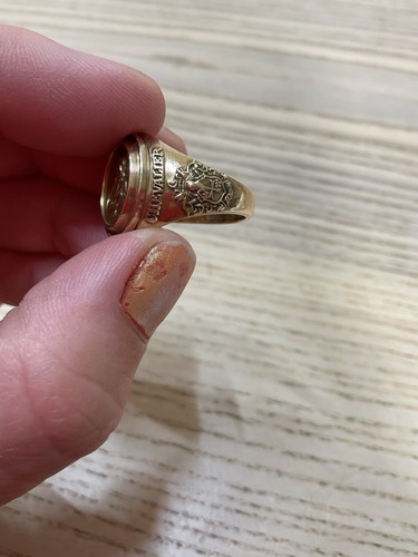 ANELLO UOMO DEMOLAY CHEVALIER TAGLIA 8,75 BALFOUR 10K - Foto 16 di 19