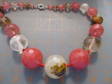 vintage cherry quartz necklace graduating