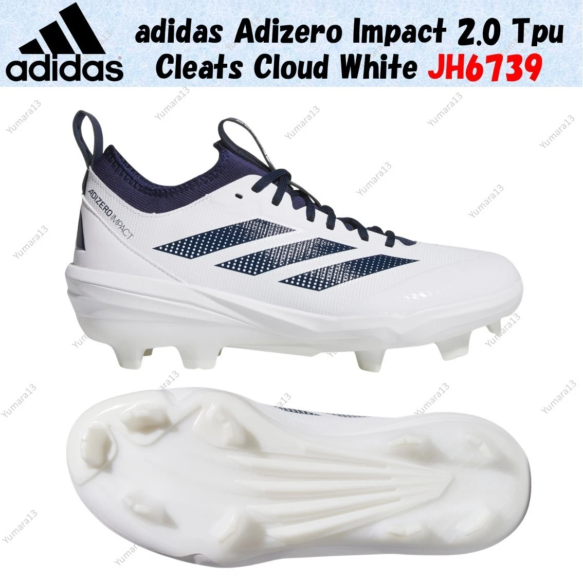 Las mejores ofertas en Adidas Adizero Impact 2.0 TF White Black | eBay