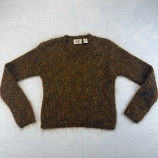 Vintage Fiorlini International Mohair Sweater Womens S Fuzzy Speckled Textured
