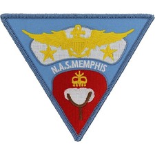 Naval Air Station Memphis Patch (4 3/4" Wide x 4" High) (Sew-On) P1391