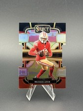 2023 Panini Select - Brandon Aiyuk #89 Concourse Black & Red Prizm Die-Cut