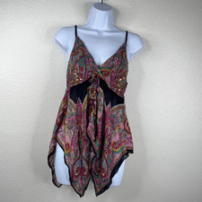 Angie Top Babydoll Asymmetrical Semi Sheer Pa...