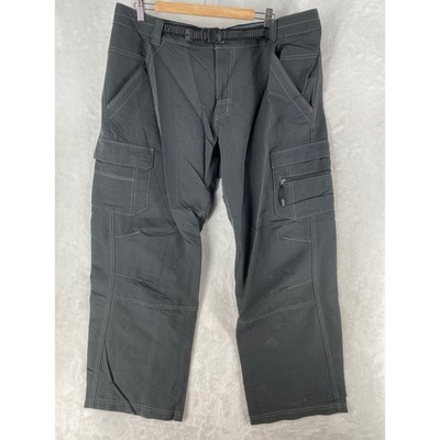 Columbia Pants Mens 40x30 Gray Omni-Shield Nylon Stretch Hiking Silver Ridge