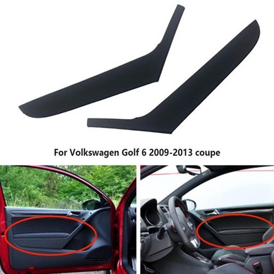 Pair Interior Door Pull Handle Cover For VW Golf Mk6 2009-2013 Coupe 2 Door