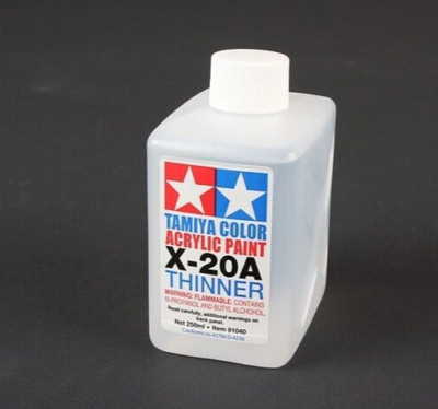Tamiya Acrylic/Poly Thinner X20A 8.45 fl. oz. (250ML) Plastic Bottle  81040