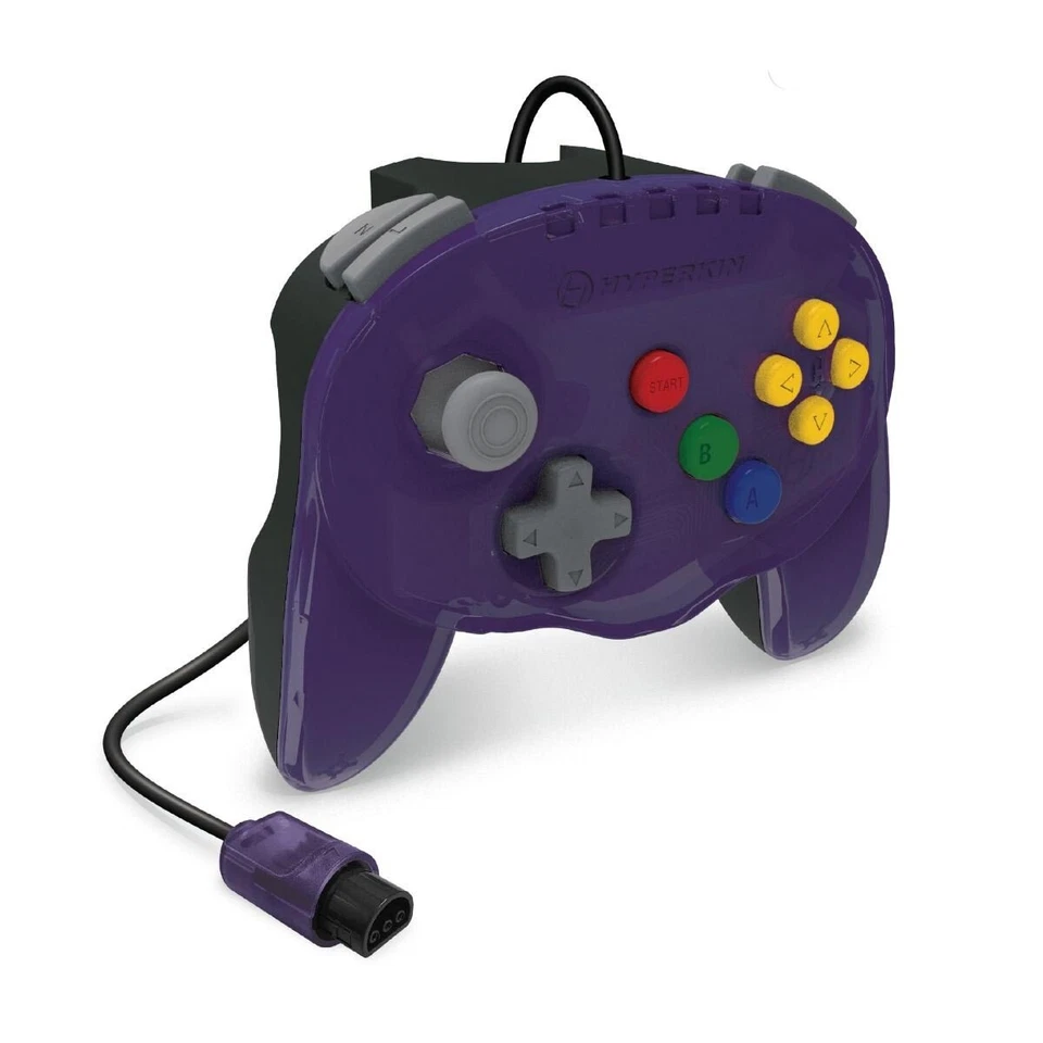 Hyperkin Fleet Admiral Premium Wired Controller for Nintendo N64 (Violet Fleet) - Image 2 of 4