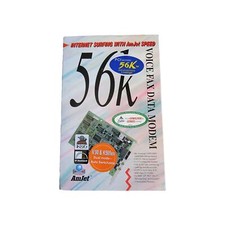 AmJet 56k Voice Data Fax PCI Modem V90/k56flex Vintage 1995