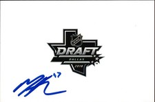 Mitchell Hoelscher Signed Autograph 4x6 Photo NHL Draft 2018 / New Jersey Devils